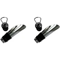 Typecat 2X Stainless Steel Wine Stopper Pourer Metal Wine Pouring Drain Bar Home Wine Set Wine Stopper Champagne Stopper