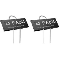 Typecat 80-Pack Metal Plant Labels Garden Markers Reusable Nursery Tags for Vegetables Herb Flower Seed Greenhouse