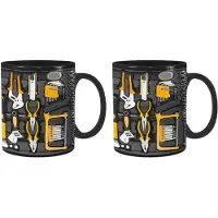 Typecat 2X Funny Coffee Mug Ceramic Coffee Cup for Mechanics Large Mechanic Toolbox Coffee Cup for Beer,Whiskey, Wine, Water