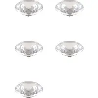 Typecat 5pcs 80mm K9 Crystal Diamond Paperweight Decorative Rainbow Maker Prism Glass Diamonds Wedding Room Desktop Ornaments A