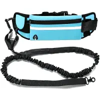 Semoic Hand Free Dog Leash for Pet Walking Running Jogging Adjustable Dog Leash Waist Belt Chest Strap Traction Rope C