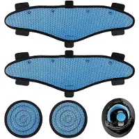 Semoic Hard Hat Top Pads and Sweatbands for Safety Helmet,Washable Hard Hat Cooling Liner Accessories Set,Suspension Sweat Band