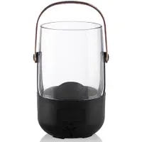 Melitt Flame Air Humidifier & Essential Oil Diffuser with Color-Changing LED Lights - USB Powered, Auto-Off Safety Timer