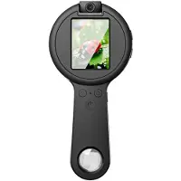 Semoic HD Magnifying Glass with Light /UV Light Mode Electronic Digital Microscope Magnifier with 2.4 Inch 50-500x Zoom