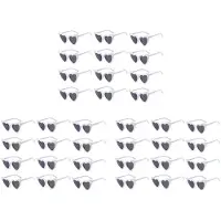 Typecat 36X Wedding Heart Shaped Sunglasses Bachelorette Party Glasses Bridesmaid Groomsmen Gifts White