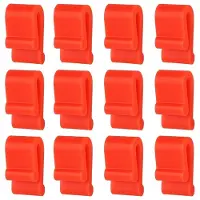 Typecat 12pcs Silicone Dutch Oven Lid Clips - Non-Slip, Flexible,Pot Protectors Red