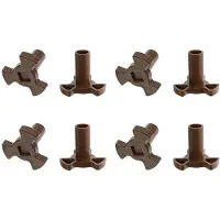 Typecat 8X Microwave Turntable Coupler,Microwave Oven Roller Guide Support, Microwave Oven Rotary Core Coupling