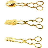 Semoic Retro Fruit Salad Cake Clip Meal Clip Snack Cake Clip Salad Pastry Clip Baking Barbecue Tools Gold