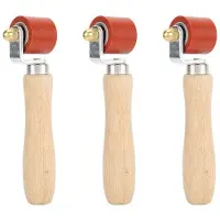 Torribaly 3X Hand Pressure Roller, 28mm Silicone Pressure Roller Rolle for PVC/TPO/EPDM Roofing Tools Flooring Tools Welding Tool