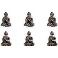 Semoic 6X Buddha Statue Bronze Buddha Statue Chinese Buddhism Pure Copper Bronze Sakyamuni Buddha Statue
