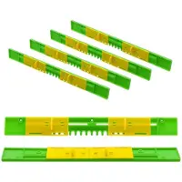 Tlily 6 Pack Beehive Entrance Reducer, Bee Hive Mouse Guard 8 Frame,12.5Inch Plastic Beehive Sliding Mouse Guards