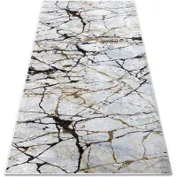 Rugsx Moqueta con refuerzo de goma LOTUS MARBLE 21136 beige lavable 200x600 cm