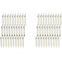 Torribaly 60 Pcs Slimline Pen Kit Wood Turning Twist Pen Kit with Refill Lathe Turning Supplies for DIY Making A