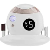 Tlily Electric Nails Cutter Nails Trimmer Nails Light Automatic Nails Cutter Nails File Fingernail Cutter for Seniors White