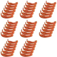 Torribaly Hard Hat Sweatband- Cotton Washable Hard Hat Self Adhesive Sweat Band Liner Reusable Hard Hat Helmet Sweat Pads 48PCS