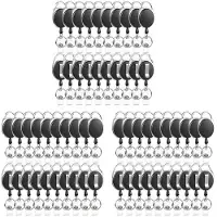 Typecat 60 Pack Badge Reels Retractable ID Badge Holder with Carabiner Heavy Duty Badge Reel Clip and Key Chain for Work Office