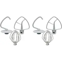 Typecat Mixer Kit for KSM150 Includes Dough Hook Wire Whip and Coated Flat Beater, 6 Pieces Stand Mixers Repair Set Compatible
