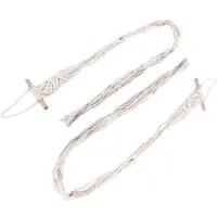 Tlily 2PCS Macrame Hat Hangers Boho Hat Rack Cowboy Hat Hanger Back of Door Hat Organizer 170cm