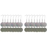 Typecat 16 Pcs Bird Repellent Deterrent Discs Crow Pest Repeller Glitter Reflective Discs Deterrent Repellent Disks Birds