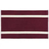 HAY Stripe kylpyhuonematto Burgundy, 50x80 cm