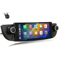 Semoic Car Radio for 500 2007-2015 Wireless Carplay Android Auto Multimedia Player 6.86'' Stereo BT FM WiFi Backup Camera