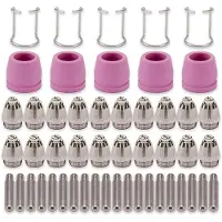 Torribaly AG60 SG-55 WSD-60 Plasma Cutter Cutting Torch Tip Nozzles Consumables Kit Plasma Cutter Accessories 50PK