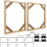 TAUOH 2 kpl DIY-kankaalle tarkoitettuja kehyksiä, massiivipuisia, 16 x 20 tuumaa öljymaalauksille