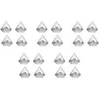Typecat 60PCS Transparent Diamond Shape Candy Box Wedding Favor Gift Boxes Party Box Clear Plastic Container Home Decor Gift