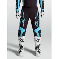 Alpinestars Supertech Vesta Miesten Crossihousut Musta/Turkoosi unisex, size 38