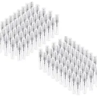 Semoic 100 Pcs Disposable Perfume Atomizer, Clear Plastic Spray Bottle Portable Fragrance Spray Bottle - 3Ml