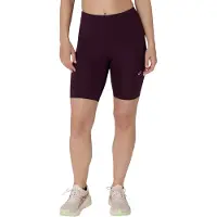 Asics Road High Waist 8IN Sprinter Shorts Tights Burgundy Women’s, Size M