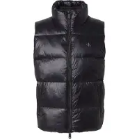 Calvin Klein Jeans Svlss Glossy Stand Collar Down V - Black - M