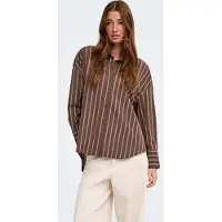 ONLY Onloregon Alva Ls Reg Shirt Noos Wvn - Brown - S