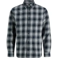 Jack & jones Paita 'JPRBluharvey' tummansininen / vaaleanharmaa