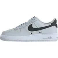 Nike Matalavartiset tennarit 'Air Force 1 '07 LV8 Tech' vaaleanharmaa / musta