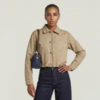 G-Star Cropped Barn Jacket - Beige - Women