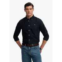 Superdry Preppy Oxford L/S Shirt - Navy - L