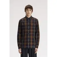Fred perry Twill Tartan Shirt - Brown - S