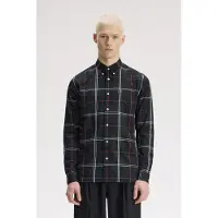 Fred perry Poplin Tartan Shirt - Green - XL