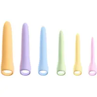 You2Toys Six in a Row 2.0 - 6-osainen silikoninen dildo- ja dilataattorisetti (värikäs)