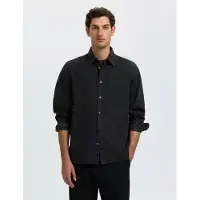 Selected Slmclaus-Carlo Reg Denim Ls Shirt Noos - Black - XXL