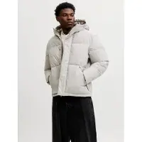Jack & Jones Talvitakki 'JJESoho' vaaleanharmaa