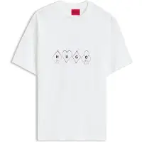 HUGO Doudi 10268981 Red Lyhythihainen T-paita