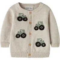 Name it Neuletakki 'NBMLONDON' beige / jade / musta