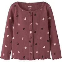 Name it Nmfvemia Ls Slim Top - Burgundy - 116