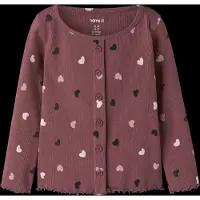 Name it Nmfvemia Ls Slim Top - Burgundy - 122-128