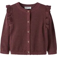 Name it Nmfabinne Ls Knit Card Noos - Burgundy - 110