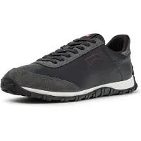 Camper for woman. K201885-009 Drift Walk black and grey leather sneakers (41), Flat, None, Casual