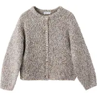 Mango KIDS Neuletakki 'LU' kerma / vaaleansininen / suklaa