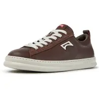 Camper for man. K101052-015 Runner Four brown leather sneakers (46), Flat, Laces, Casual